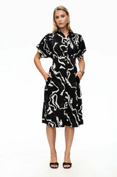 Gathered Shoulder Dress
